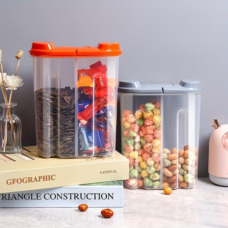 Kitchen Storage Container with Lid and Bulkhead for Dry Foods