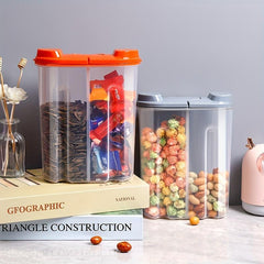 Kitchen Storage Container with Lid and Bulkhead for Dry Foods