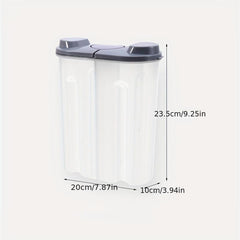 Kitchen Storage Container with Lid and Bulkhead for Dry Foods