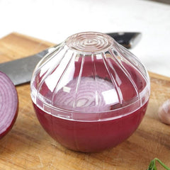 Onion Shaped Red Crisper Storage Container