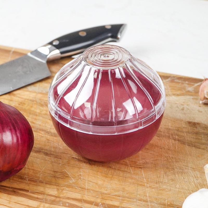 Onion Shaped Red Crisper Storage Container