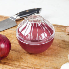 Onion Shaped Red Crisper Storage Container