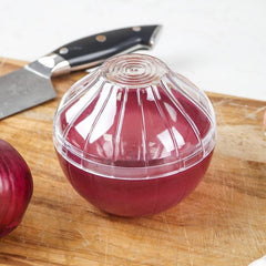 Onion Shaped Red Crisper Storage Container