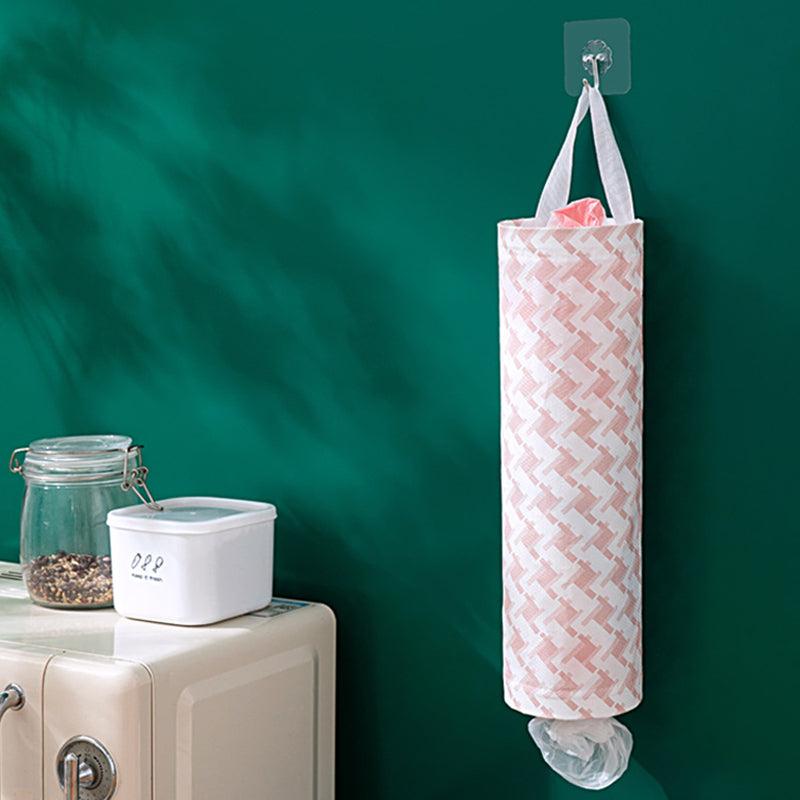 Wall-mounted Plastic Bag Holder Grocery Storage Organizer
