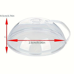 Clear Microwave Splatter Cover Transparent Cooker Lid with Steam Vent
