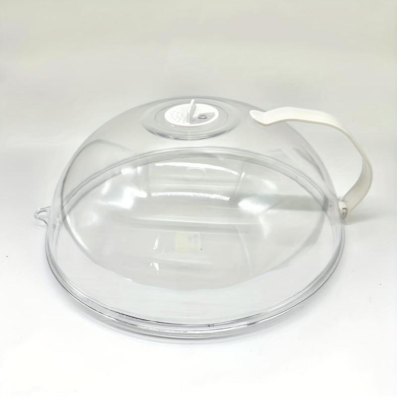 Clear Microwave Splatter Cover Transparent Cooker Lid with Steam Vent