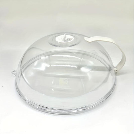 Clear Microwave Splatter Cover Transparent Cooker Lid with Steam Vent