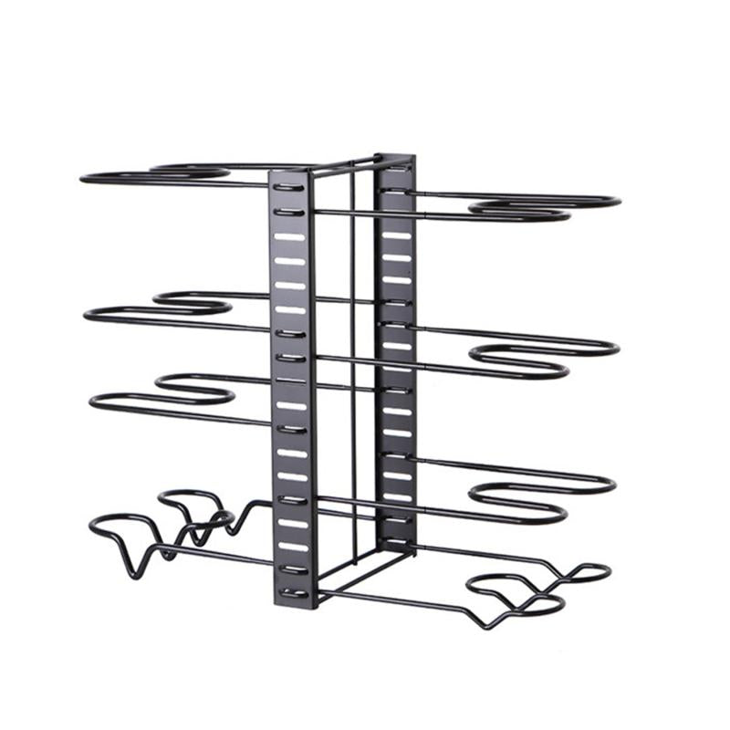 Adjustable Pot Lid Rack for Iron Pots and Lids