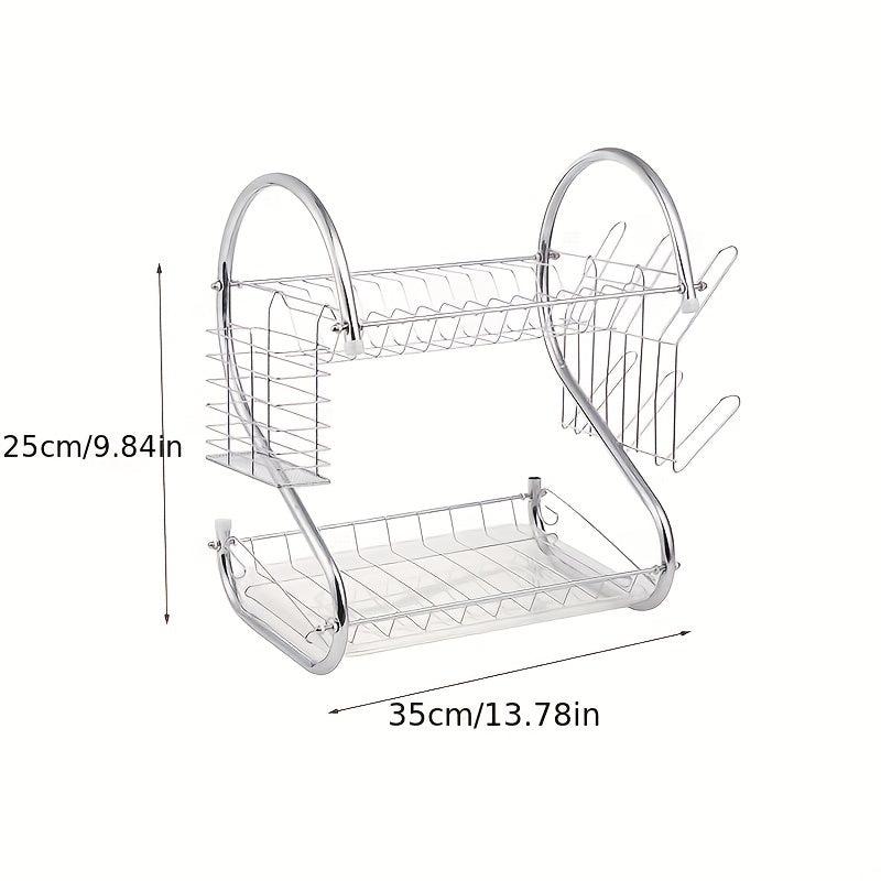 Foldable Dish Storage And Draining Rack Multifunctional Household Large Capacity