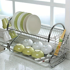 Foldable Dish Storage And Draining Rack Multifunctional Household Large Capacity
