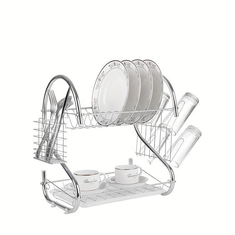 Foldable Dish Storage And Draining Rack Multifunctional Household Large Capacity