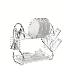 Foldable Dish Storage And Draining Rack Multifunctional Household Large Capacity