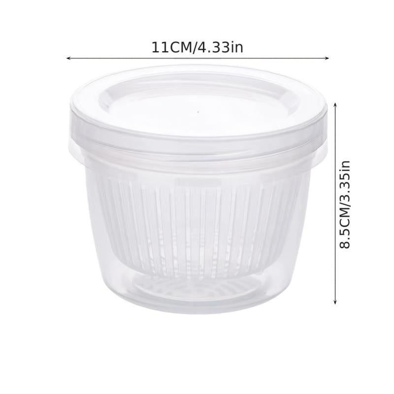 3pcs Refrigerator Fresh keeping Drain Box Double layer Onion Ginger Garlic Organ