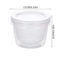 3pcs Refrigerator Fresh keeping Drain Box Double layer Onion Ginger Garlic Organ