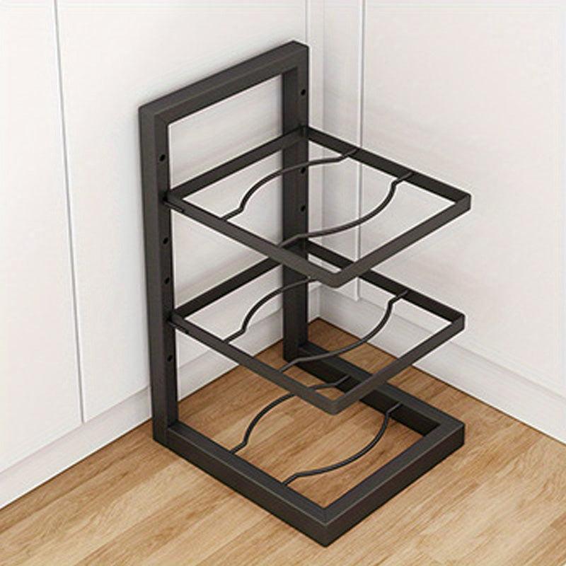 Adjustable Pot and Pan Organizer Rack for Cabinet and Sink