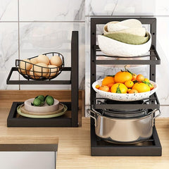 Adjustable Pot and Pan Organizer Rack for Cabinet and Sink