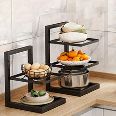 Adjustable Pot and Pan Organizer Rack for Cabinet and Sink