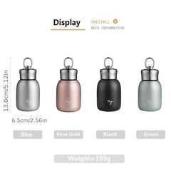 300ML Mini Coffee Vacuum Flask Stainless Steel Portable Water Bottle