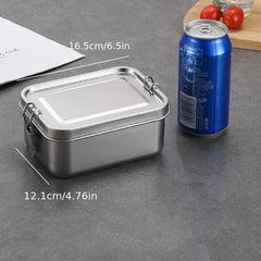 1pc Stainless Steel Lunch Box Food Seal Storage Container
