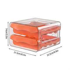 Stackable 32-Grid Refrigerator Egg Container, Fresh-Keeping Box