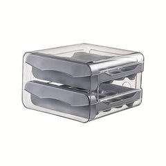 Stackable 32-Grid Refrigerator Egg Container, Fresh-Keeping Box