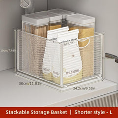 Kitchen Cabinet Organizer & Stackable Shelves for Maximum Storage
