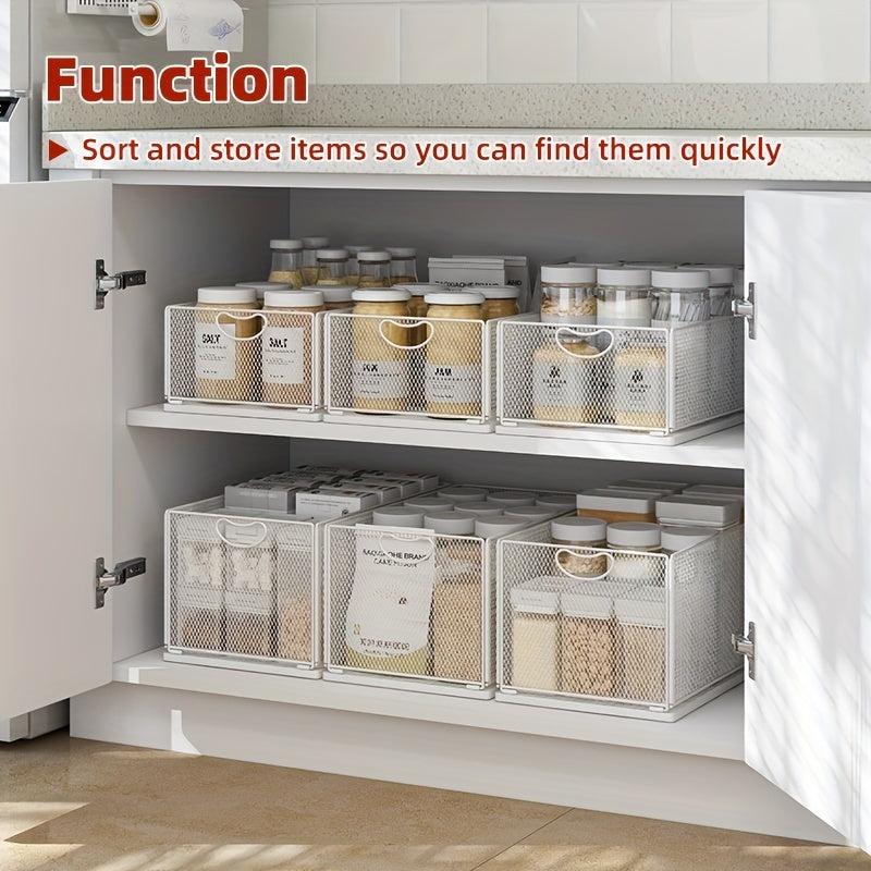 Kitchen Cabinet Organizer & Stackable Shelves for Maximum Storage