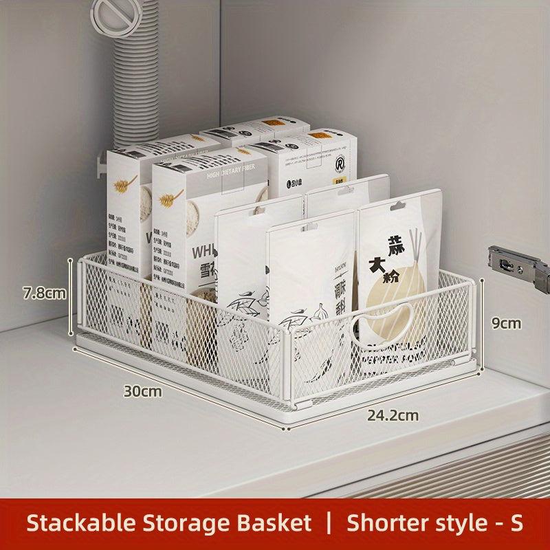 Kitchen Cabinet Organizer & Stackable Shelves for Maximum Storage