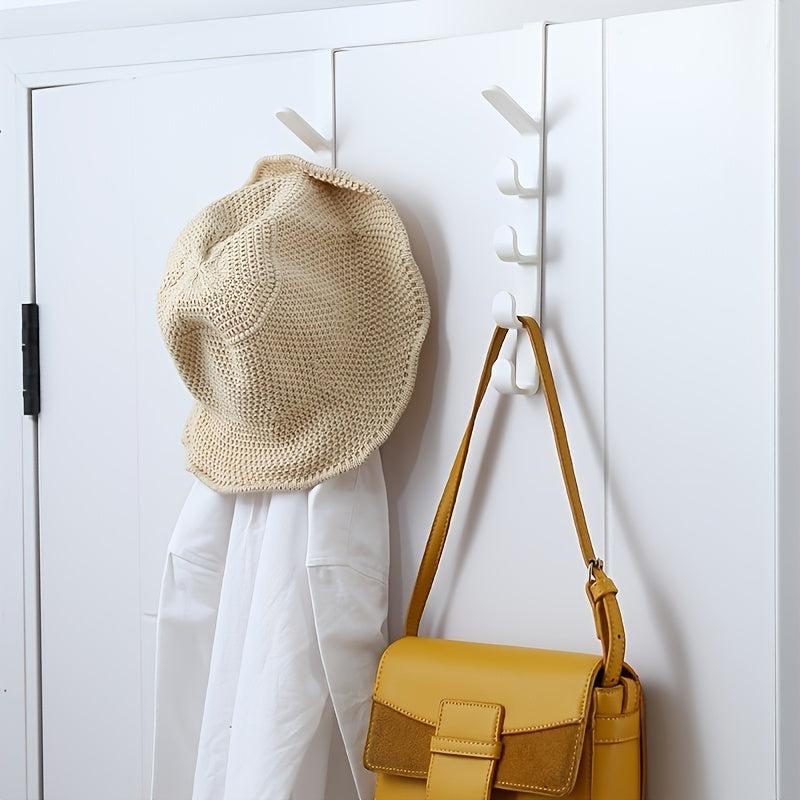 1pc Punching Door Hook Kitchen Towel Hook For Bathroom Wardrobe