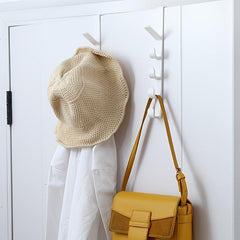 1pc Punching Door Hook Kitchen Towel Hook For Bathroom Wardrobe