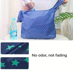 2pcs Foldable Shopping Bags Environmental Protection Portable Handbags