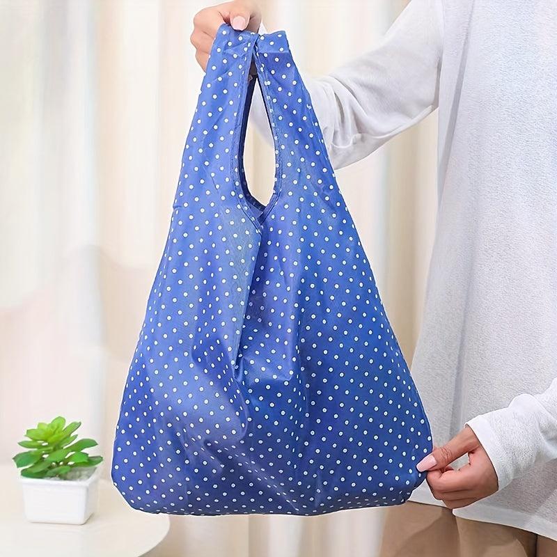 2pcs Foldable Shopping Bags Environmental Protection Portable Handbags