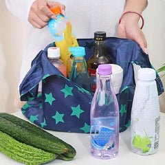 2pcs Foldable Shopping Bags Environmental Protection Portable Handbags