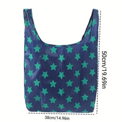 2pcs Foldable Shopping Bags Environmental Protection Portable Handbags