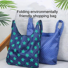 2pcs Foldable Shopping Bags Environmental Protection Portable Handbags