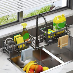 Kitchen Sink Caddy Hanging Faucet Drain Rack Organizer