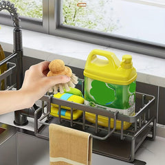 Kitchen Sink Caddy Hanging Faucet Drain Rack Organizer