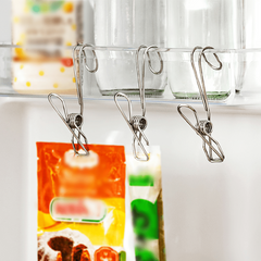 3pcs Kitchen Storage Rack Clip Stainless Steel Hook