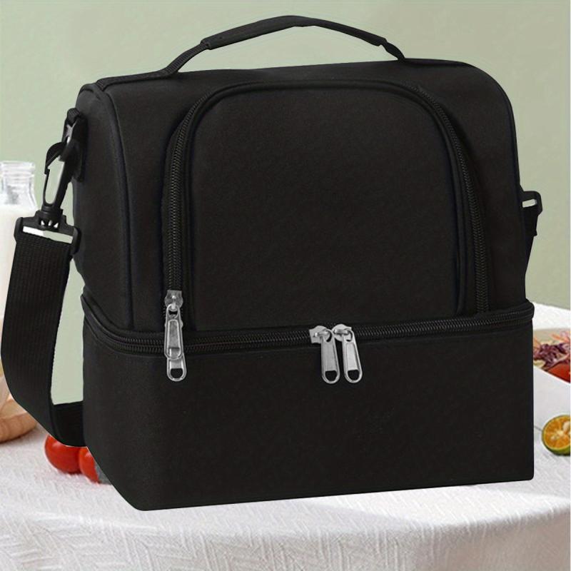 Double Layer Bento Bag Ice Pack Outdoor Picnic Lunch Box Hand Wash Insulated