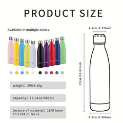 17oz Double Layer Stainless Steel Vacuum Water Bottle BPA Leak Proof