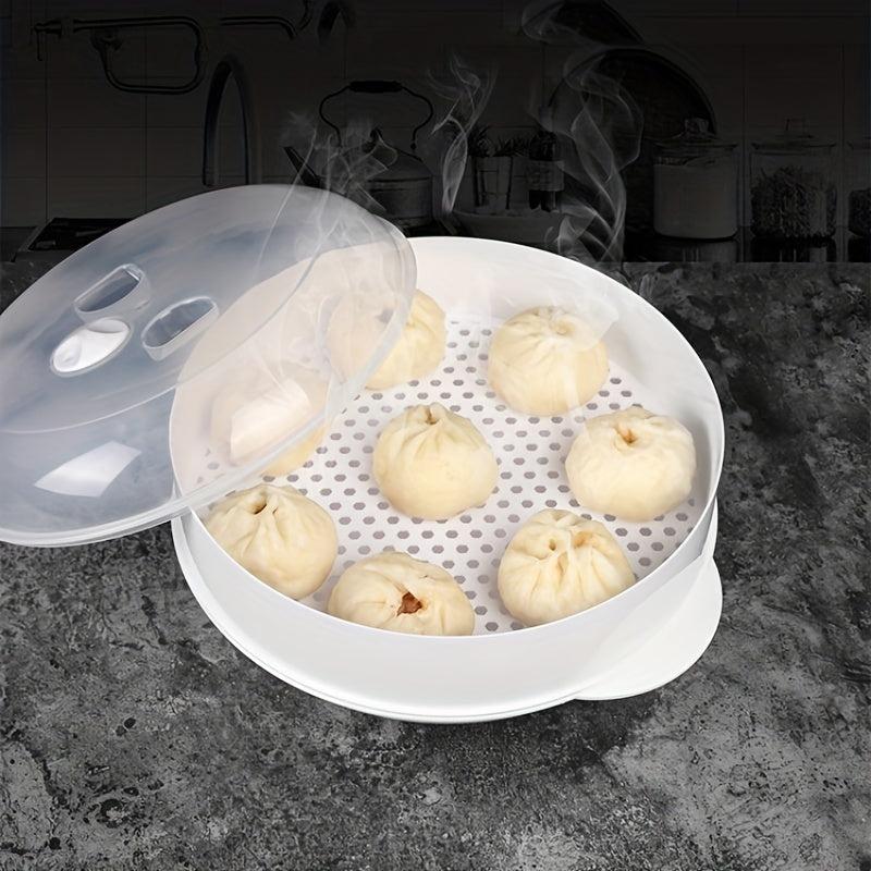 Microwave Steamer with Lid for Dumplings Saves Time and Energy