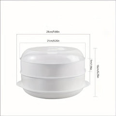 Microwave Steamer with Lid for Dumplings Saves Time and Energy
