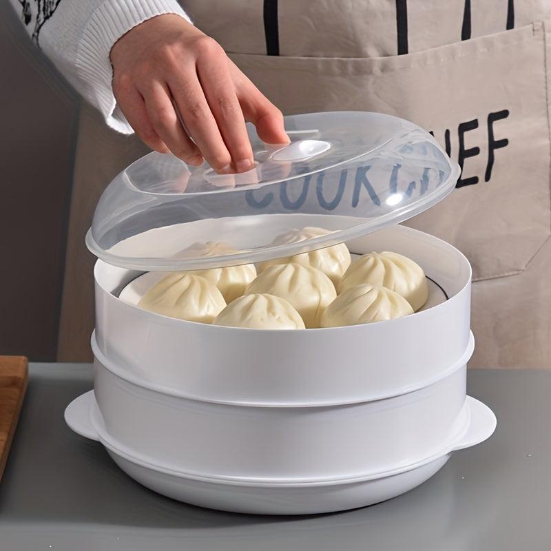 Microwave Steamer with Lid for Dumplings Saves Time and Energy