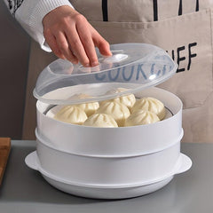 Microwave Steamer with Lid for Dumplings Saves Time and Energy