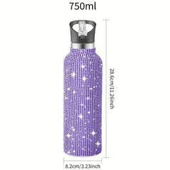 Rhinestone 17 25 Oz Studded Tumbler Stainless Steel Insulated Travel Coffee Mug