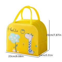 Cartoon Insulated Lunch Bag Aluminum Foil Lunch Box Leakproof Freezable