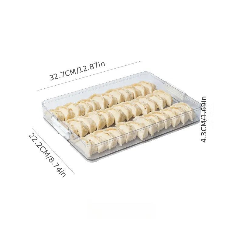 Multifunctional Kitchen Refrigerator Storage Box Stackable Dumpling Storage