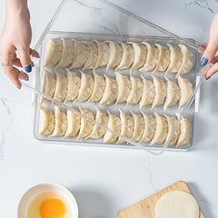 Multifunctional Kitchen Refrigerator Storage Box Stackable Dumpling Storage
