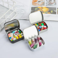 Mini Tin Box Metal Hinged Empty Tins With Lid Portable Small Storage Container
