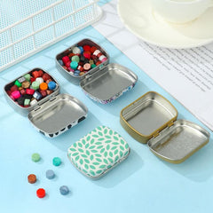 Mini Tin Box Metal Hinged Empty Tins With Lid Portable Small Storage Container